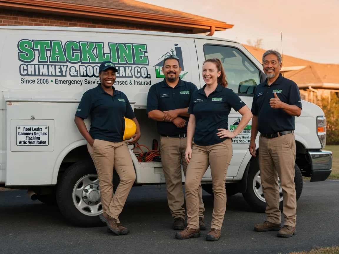 Chimney flashing repair company in Hardin, TX